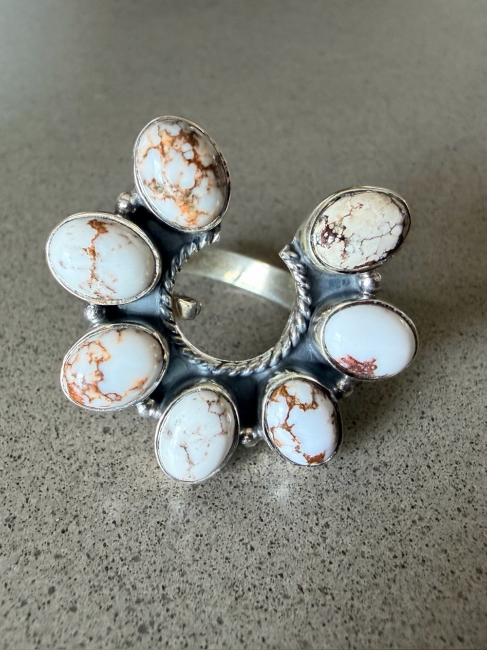 Sterling Silver Wild Horse Naja Ring | Adjustable Size 6.5-10.5 | Western New
